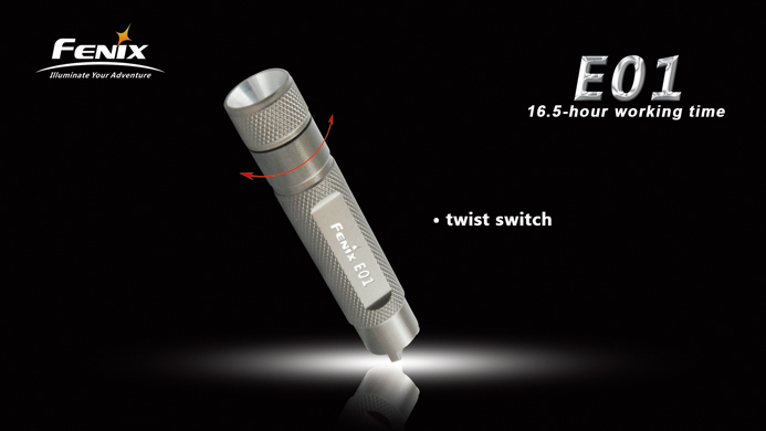 フェニックス　小型LED懐中電灯　ブラック　E01