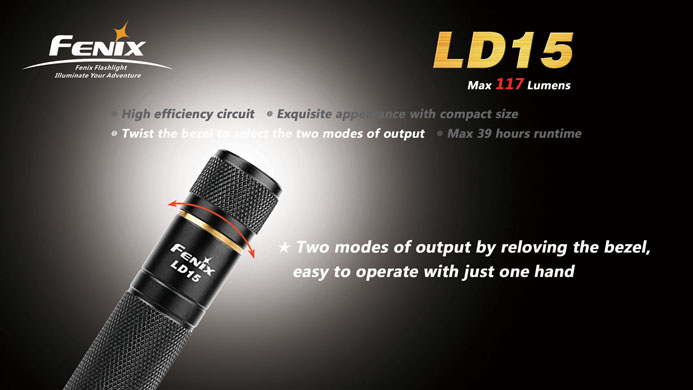 フェニックス　小型LED懐中電灯　LD15